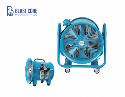 Blue Portable Ventilation Fan